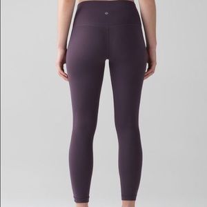 Lululemon Dark Cherry full length Leggings